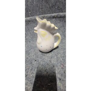 Rosanna‎ Italy Vintage Farmhouse Chicken Pitcher Yellow Trim Utensil Crock